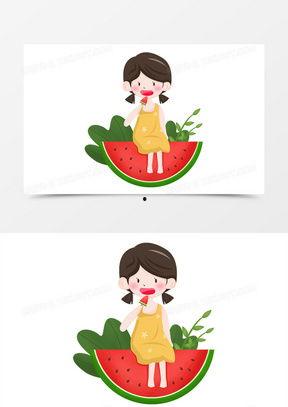 吃瓜女孩卡通,揭秘卡通世界的甜蜜诱惑